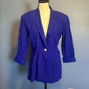 Vintage Boss Blue Tailored Blazer by Emblem size 9/10